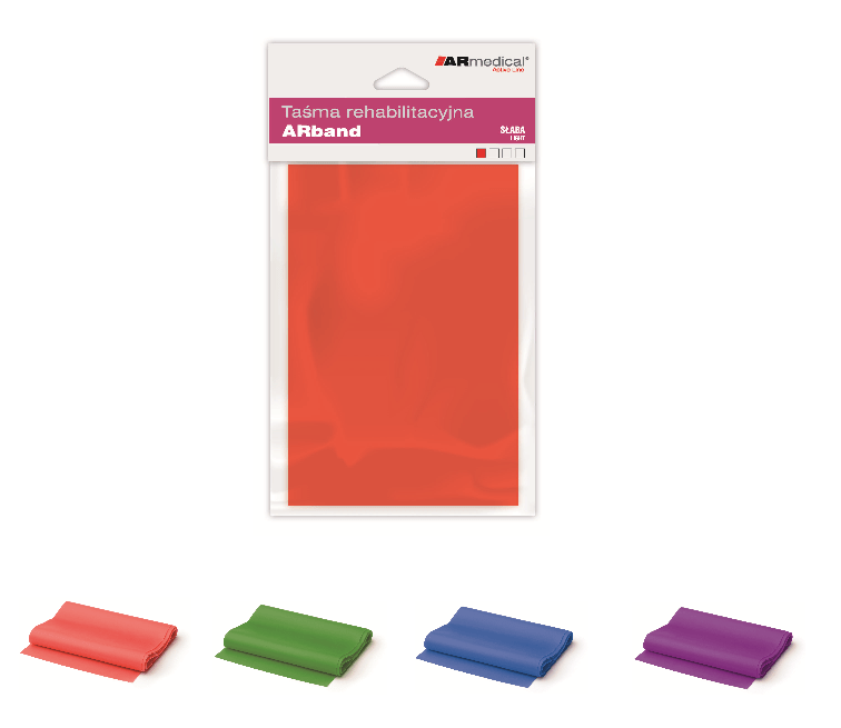 Taśma rehabilitacyjna do ćwiczeń ARband ARmedical EB 2mb / 45,5mb - obrazek 2