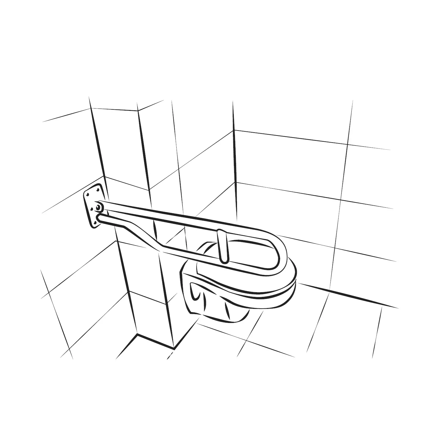 Uchwyt łazienkowy uchylny Daniel 920