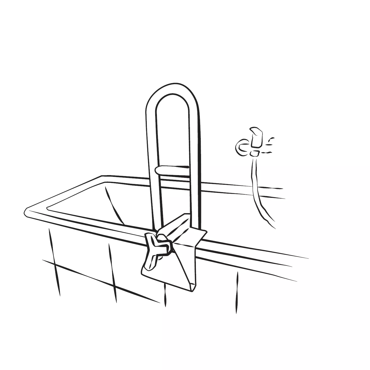 Uchwyt łazienkowy na wannę Dennis 900